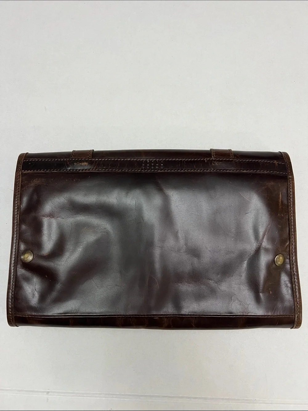 Moore & Giles Austin Hanging Wash Kit Leather Travel Bag